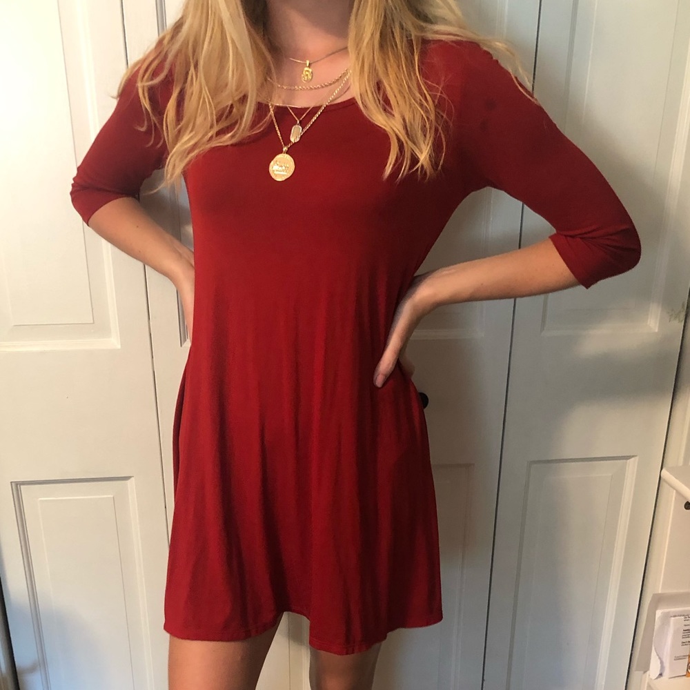 Flowy Burnt Orange Sundress